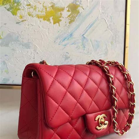 chanel rouge allure mini purse|Chanel lambskin bag.